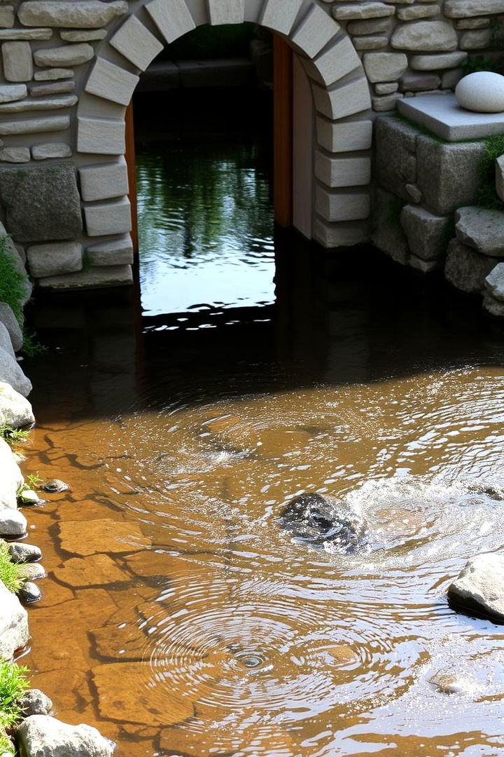 Water Integrated Reflective Gateway - 22 Japanese Garden Gate Design Ideas