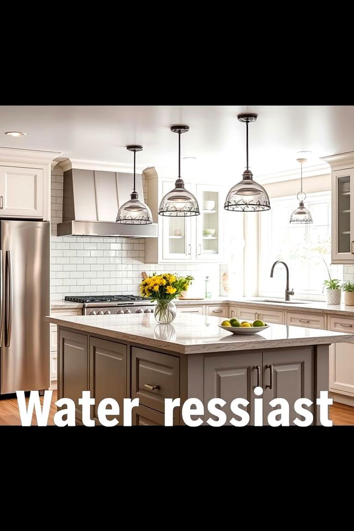Water Resistant Lighting Solutions - 22 Kitchen Island Lighting Ideas