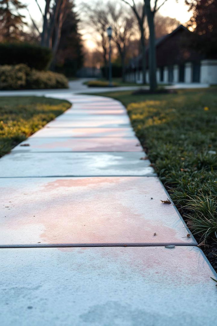 Watercolor Effects - 22 Concrete Walkway Painting Ideas