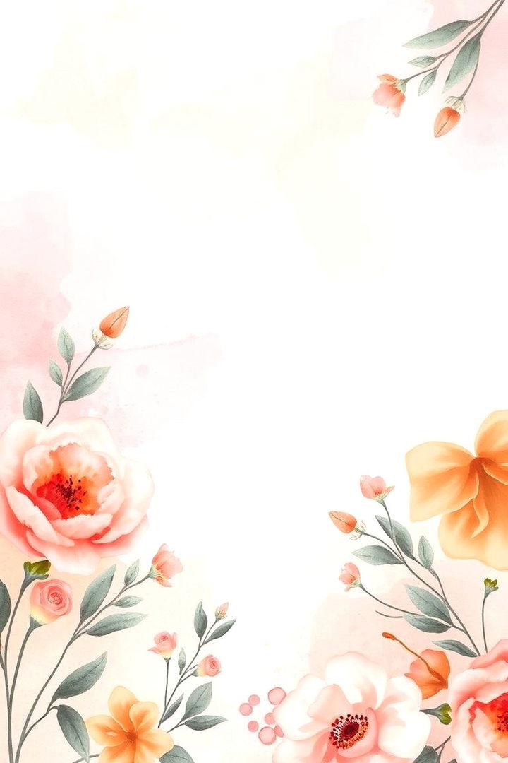 Watercolor Floral Backdrop - 22 Wedding Backdrop Ideas