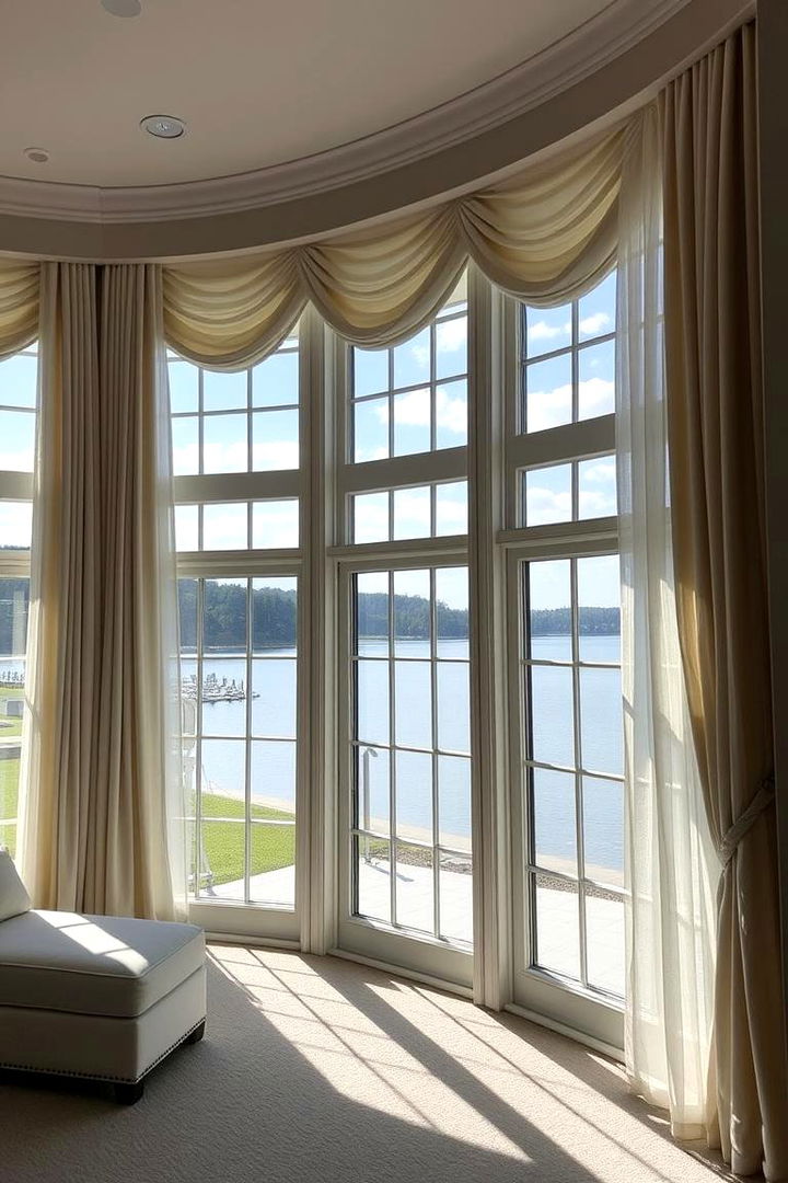 Waterfront Window Treatments - 22 Lake House Decorating Ideas
