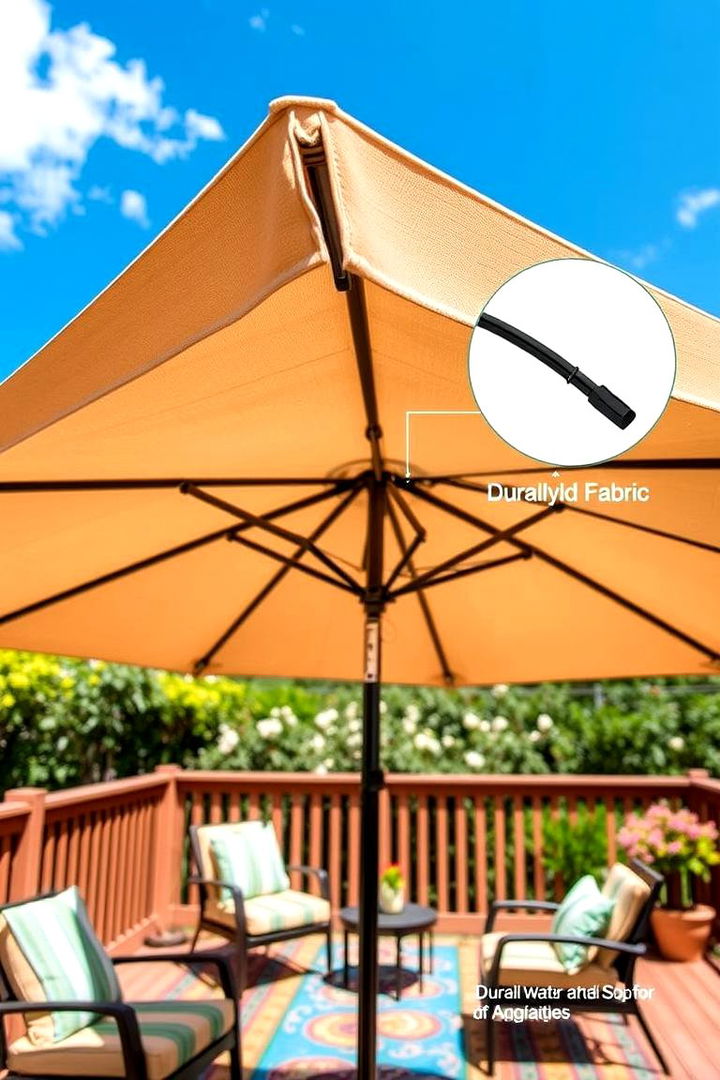 Waterproof Patio Umbrellas - 22 Deck Furniture Ideas