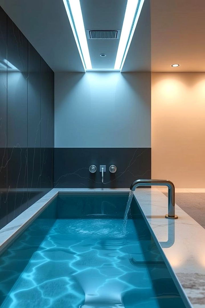 Waterproof Technology Integration - 22 Pool Bathroom Ideas