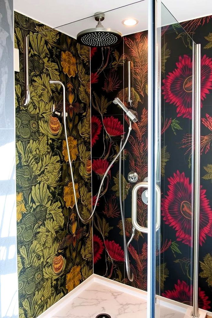 Waterproof Wallpaper Finishes - 22 Shower Surround Ideas