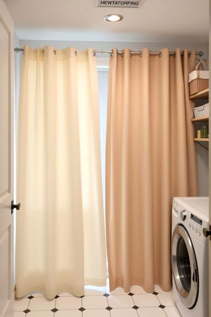 Waterproof and Durable - 22 Laundry Room Curtain Ideas