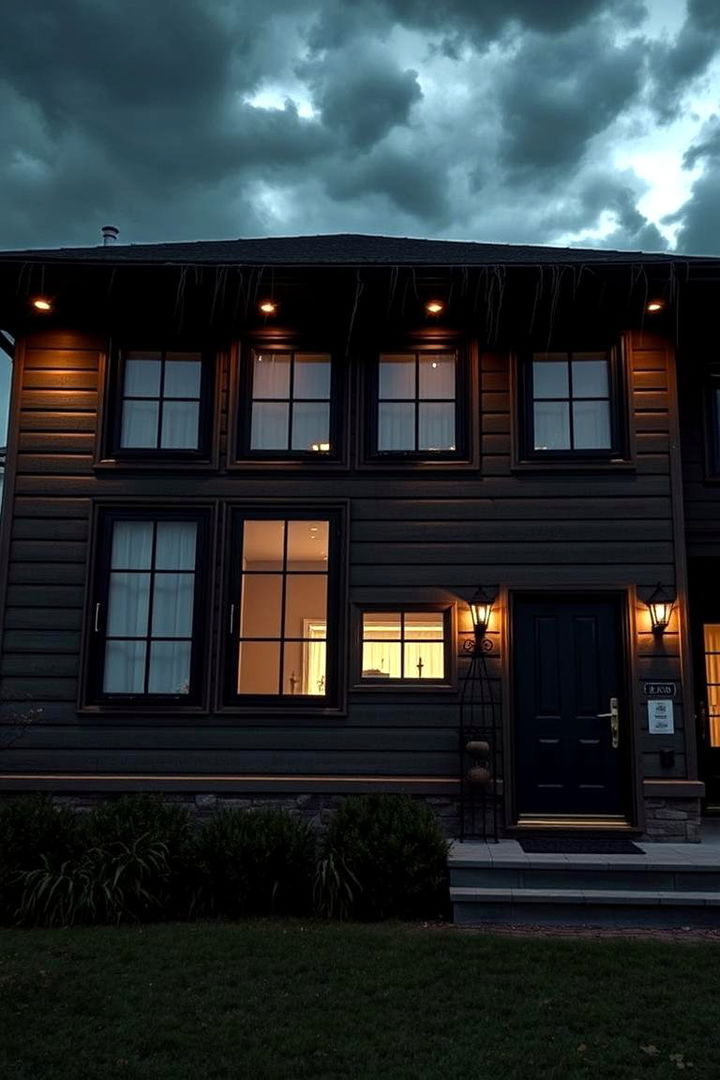 Weather Resistant Craftsmanship - 22 Houses With Black Windows