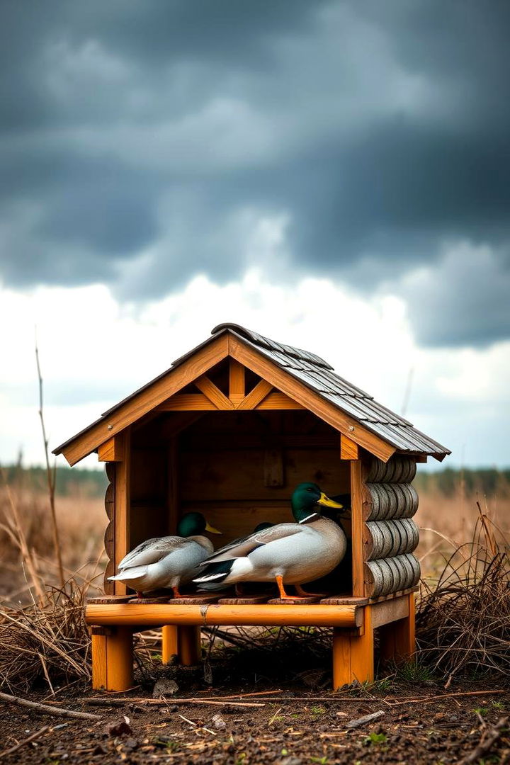 Weather Resistant Duck Lodge - 22 Duck House Ideas