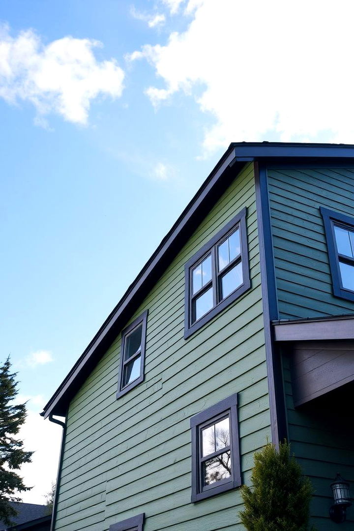 Weather Resistant Excellence - 22 Forest Green House With Black Trim