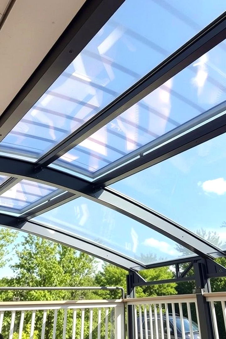 Weather Resistant Polycarbonate Panels - 22 Deck Roof Ideas