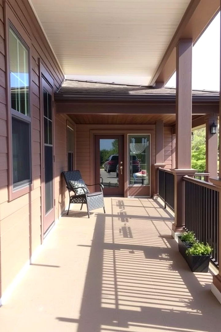 Weather resistant Materials - 22 Barndominium Front Porch Ideas