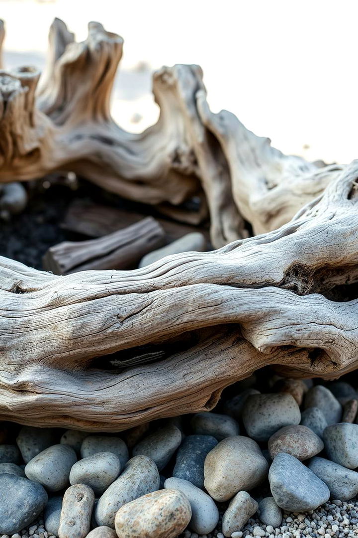 Weathered Driftwood Pit - 22 Fire Pit Ideas