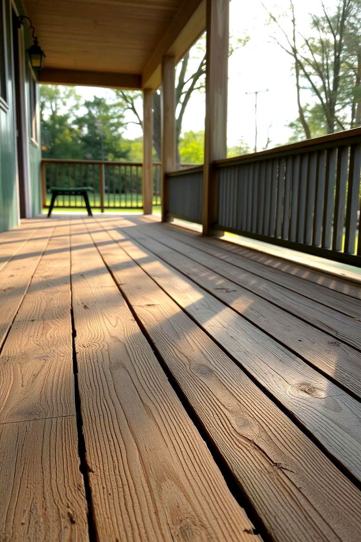 Weathered Floorboards - 22 Rustic Porch Ideas