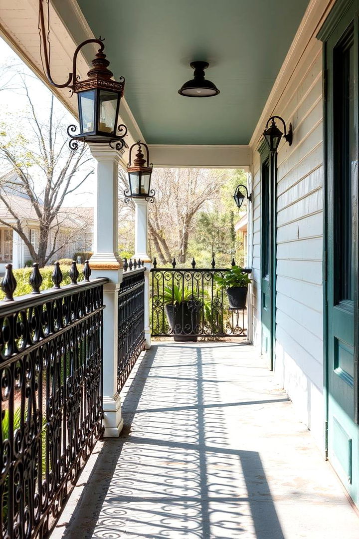 Weathered Metal Accents - 22 Rustic Porch Ideas