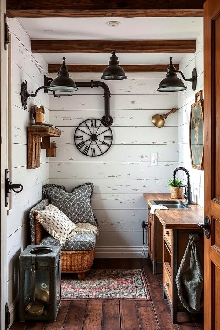 Weathered Metal Touches - 22 Small Rustic Living Room Ideas