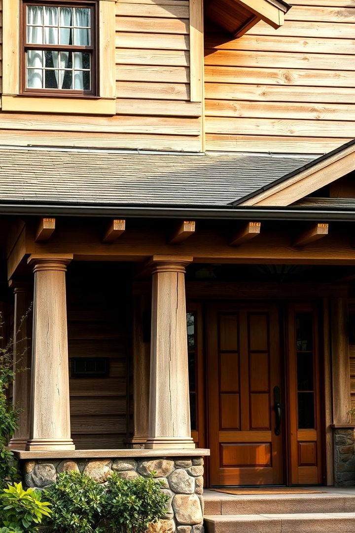 Weathered Rustic Textures - 22 Craftsman Style House Exterior Ideas