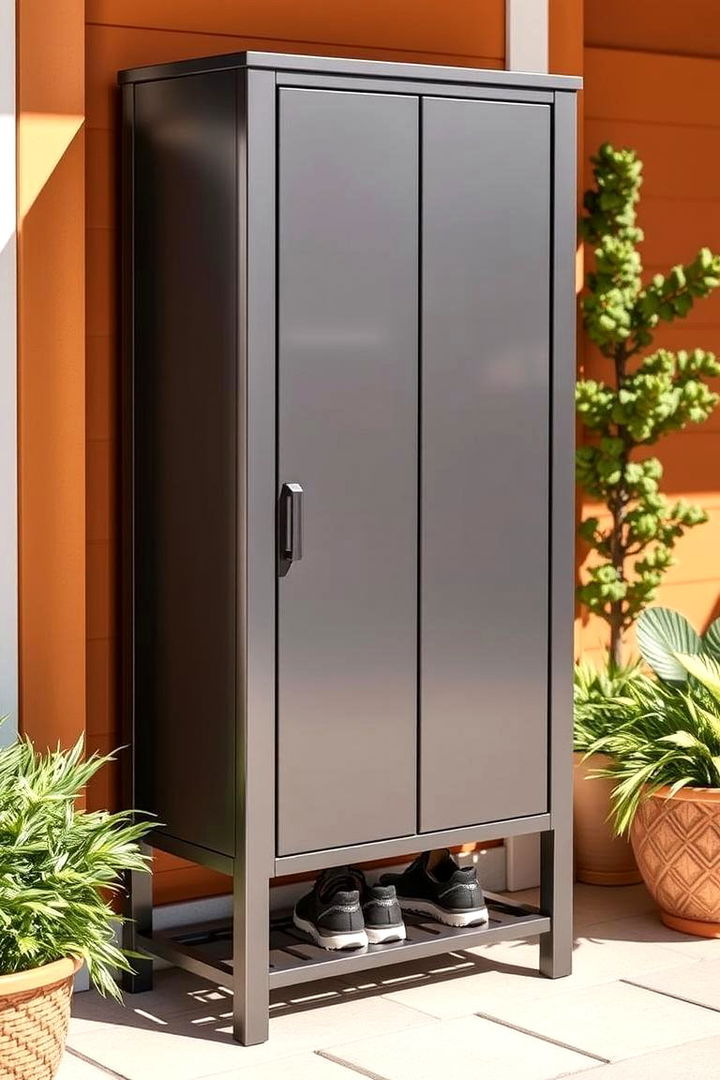 Weatherproof Outdoor Shoe Cabinet - 22 Outdoor Shoe Storage Ideas