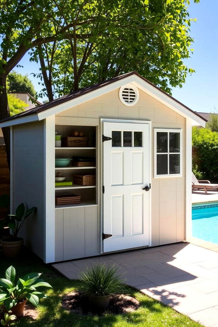 Weatherproof Shed Solutions for Pool Items - 22 Pool Storage Ideas