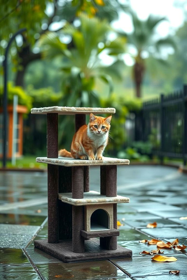 Weatherproof Wonder - 22 Outdoor Cat Tree Ideas