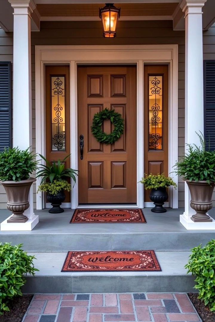 Welcoming Entryway Details - 22 Barndominium Front Porch Ideas