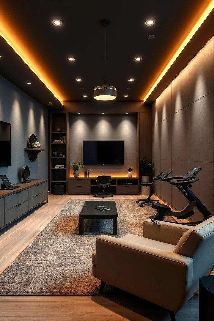 Wellness Infused Man Cave - 22 Black Man Cave Ideas