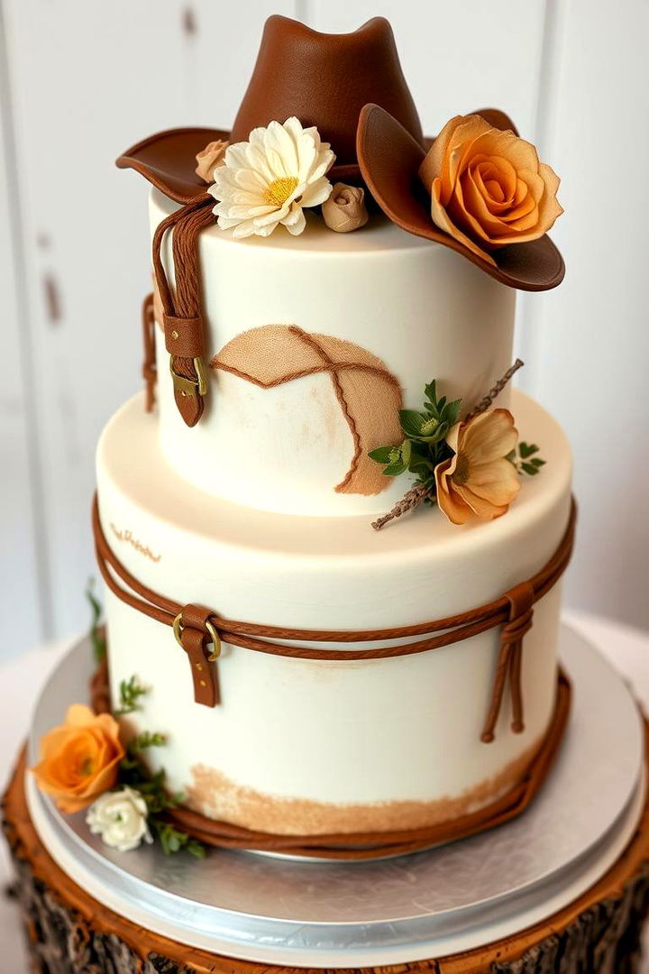 Western Inspired Cake Designs - 22 Western Wedding Ideas