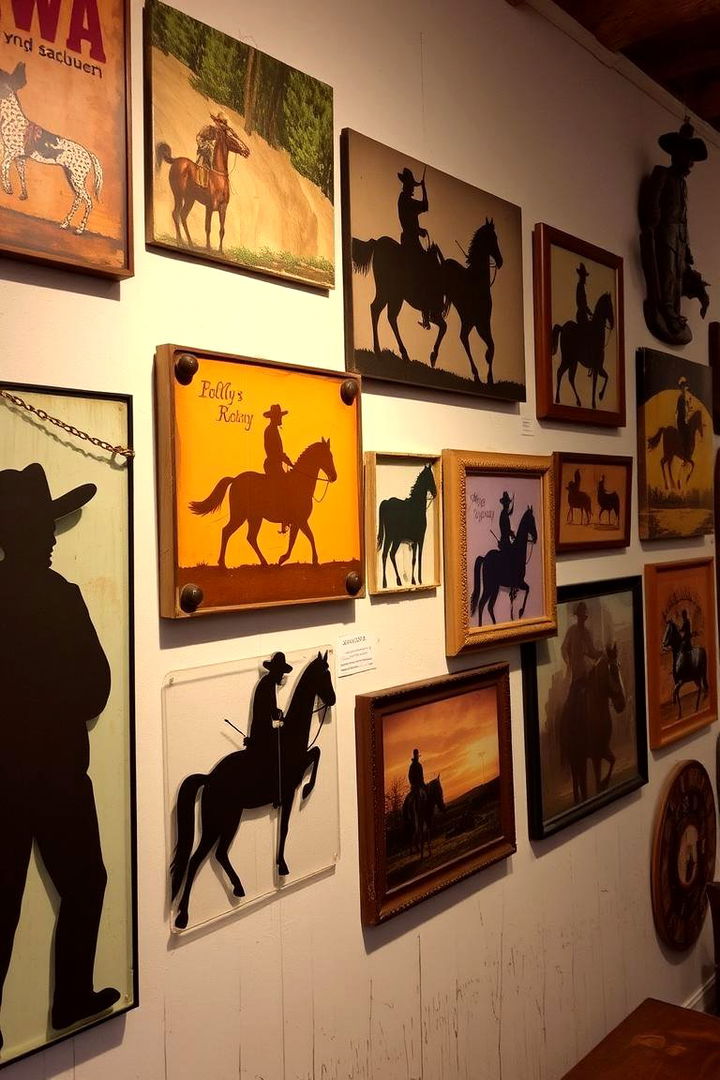 Western Vintage Wall Art - 22 Cowboy Room Decor Ideas
