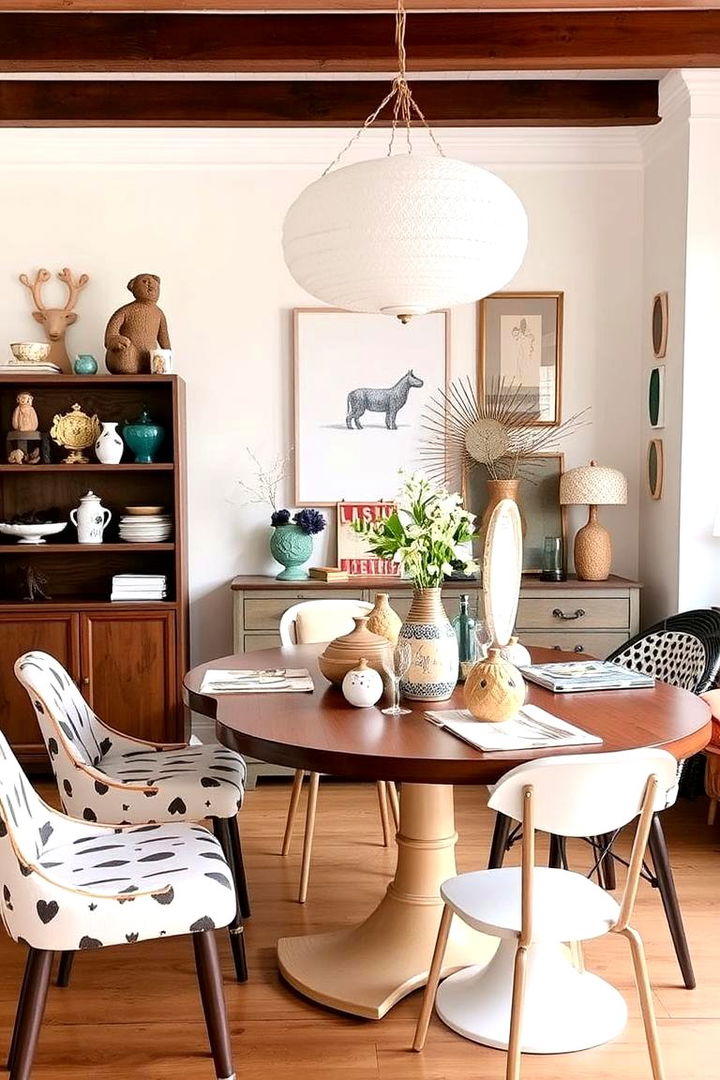 Whimsical Accessory Displays - 22 Boho Dining Room Ideas