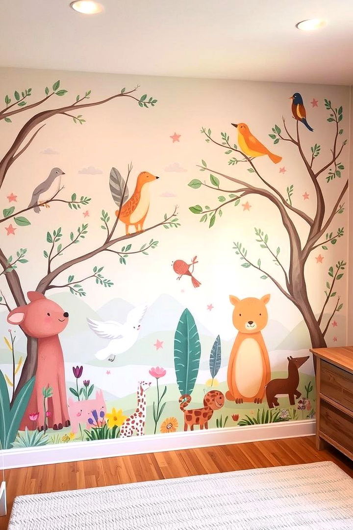 Whimsical Animal Adventures - 22 Kids Room Paint Ideas
