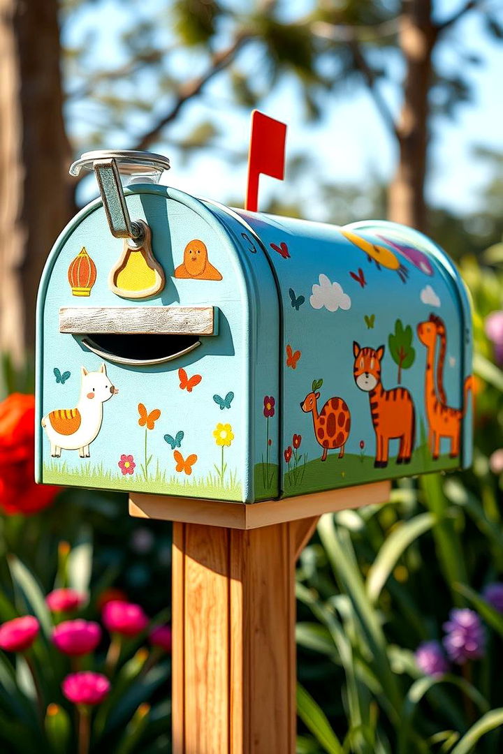 Whimsical Animal Motifs - 22 Mailbox Decor Ideas
