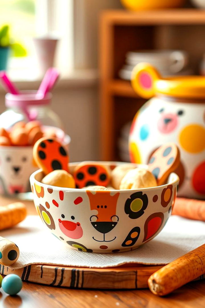 Whimsical Animal Print Dough Bowl - 22 Dough Bowl Decor Ideas