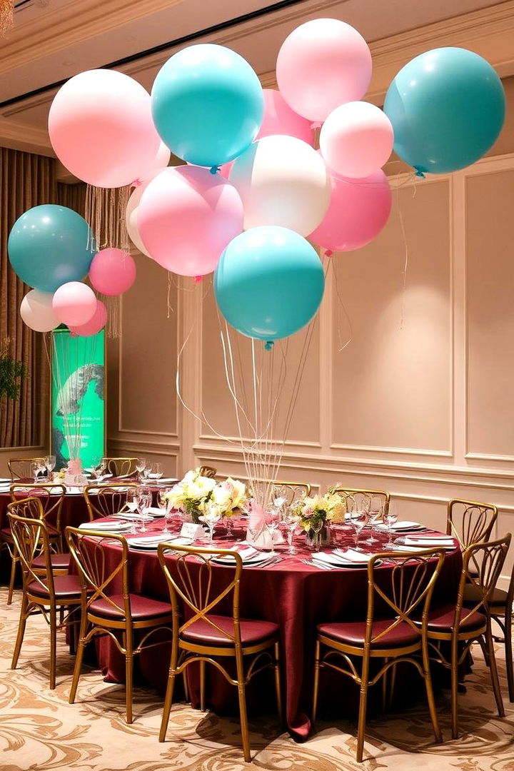 Whimsical Balloon Installations - 22 Wedding Table Decoration Ideas