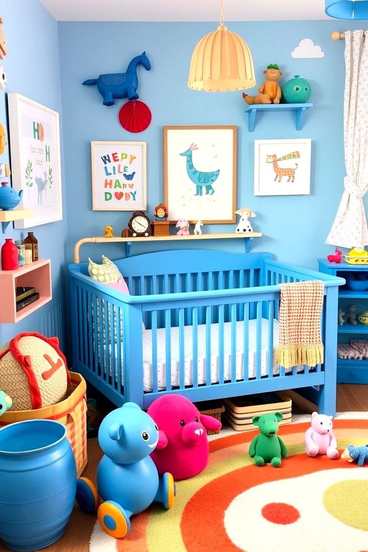 Whimsical Blue Toys and Decor - 22 Blue Nursery Ideas