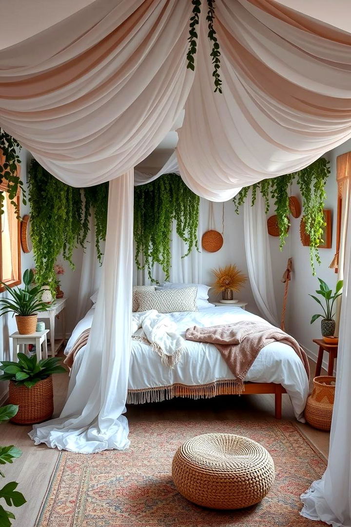 Whimsical Boho Vibes - 22 Green Boho Bedroom Ideas