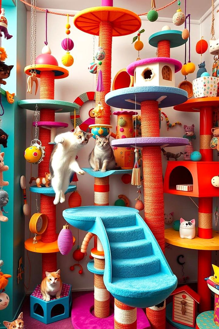 Whimsical Cat Playground - 22 Cat Room Ideas