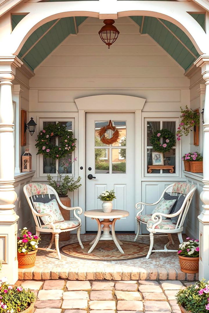 Whimsical Cottage Look - 22 Raised Ranch Front Porch Ideas