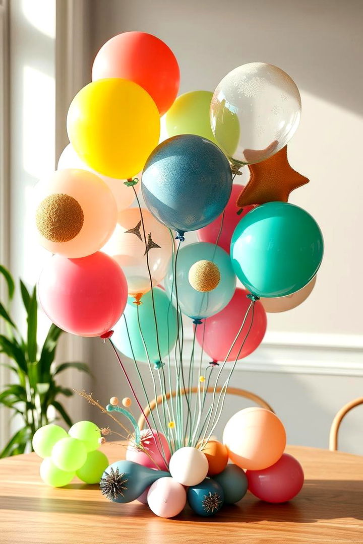 Whimsical DIY Balloon Centerpiece - 22 Balloon Centerpiece Ideas