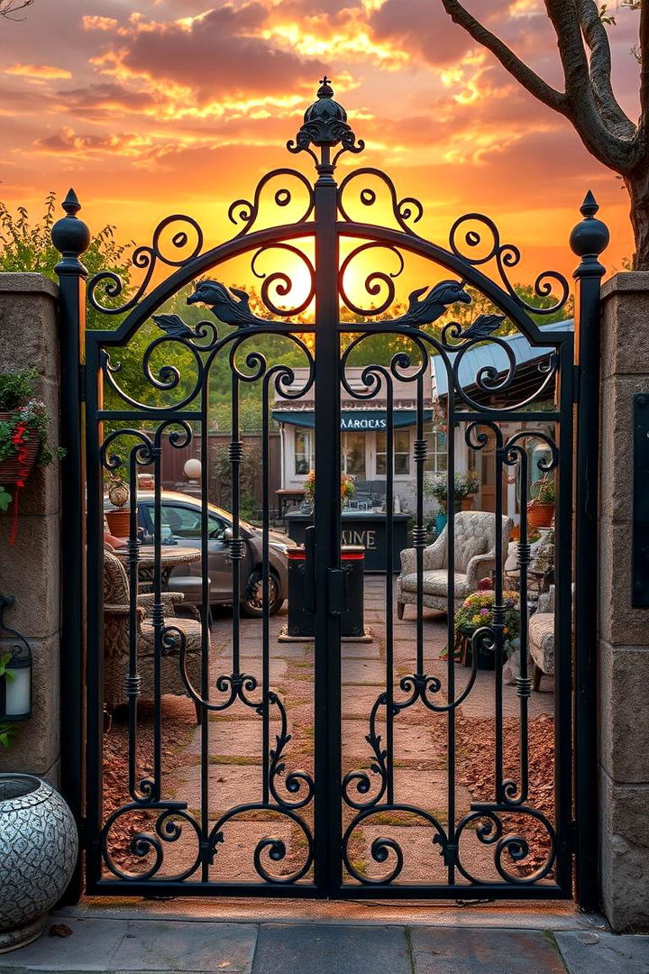 Whimsical Decorative Ironwork - 22 garden gate ideas