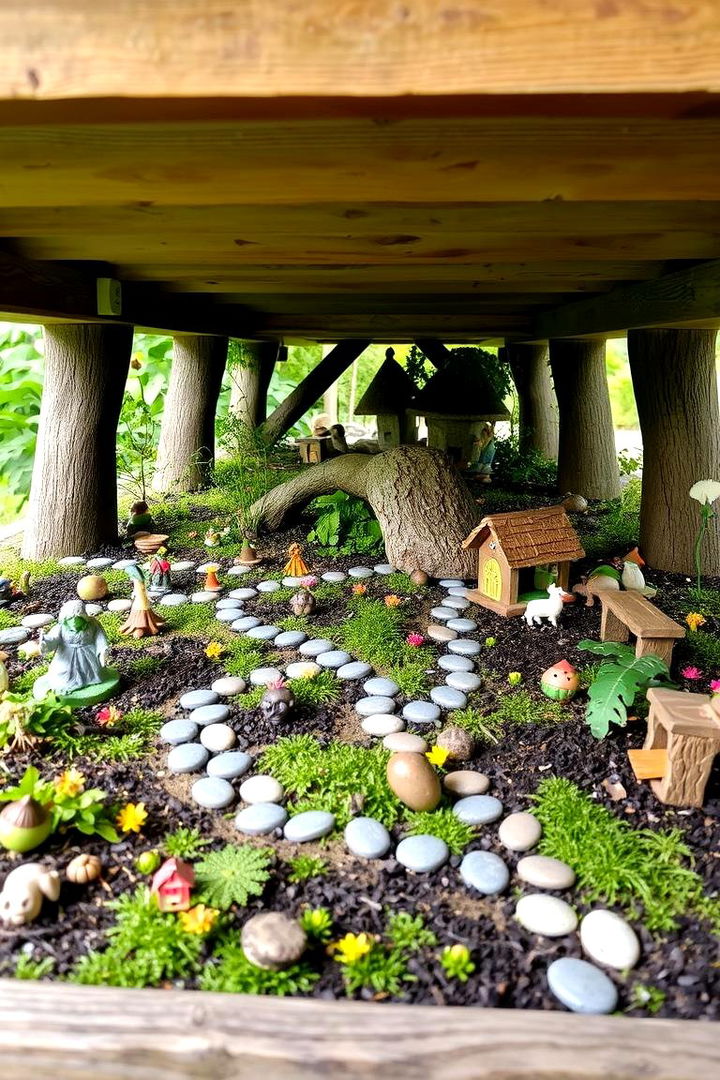 Whimsical Fairy Garden - 22 Under Deck Landscaping Ideas
