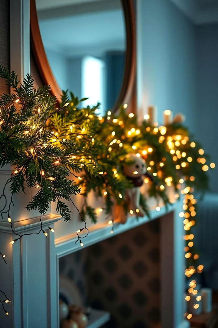 Whimsical Fairy Light Accents - 22 Mantel Garland Ideas