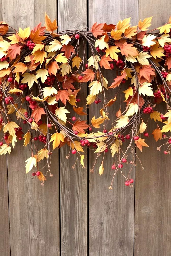 Whimsical Fall Garland Displays - 22 Friendsgiving Decor Ideas
