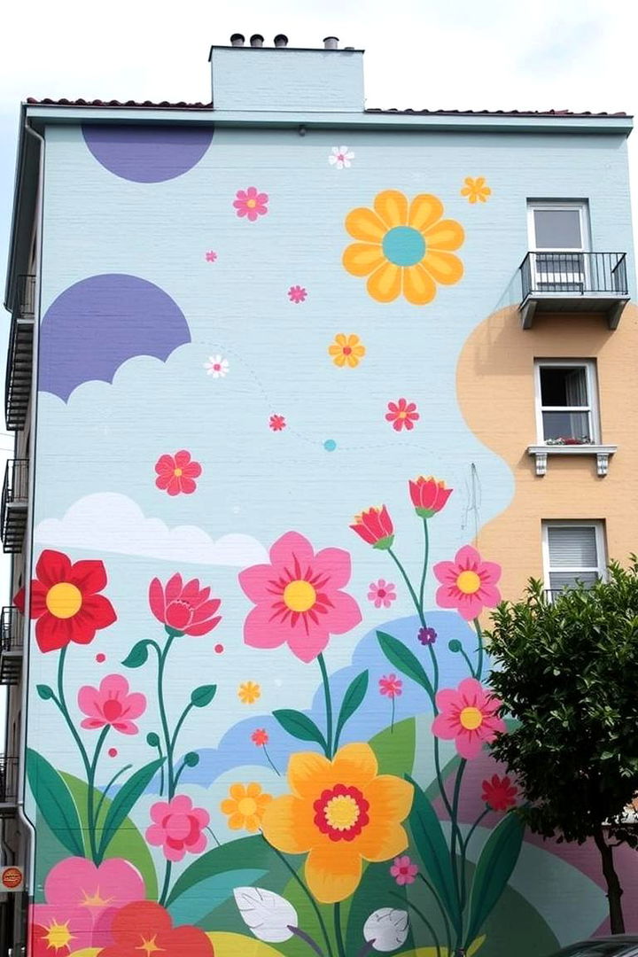 Whimsical Floral Fantasies - 22 Flower Murals on Buildings