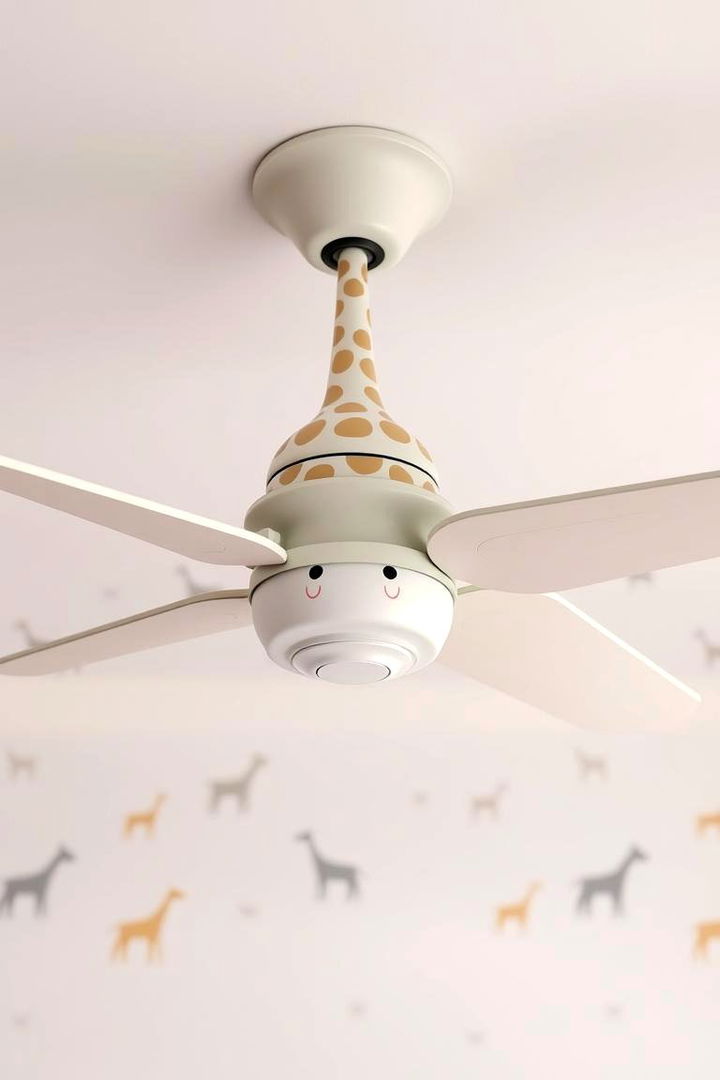 Whimsical Giraffe Ceiling Fans - 22 Giraffe Nursery Ideas