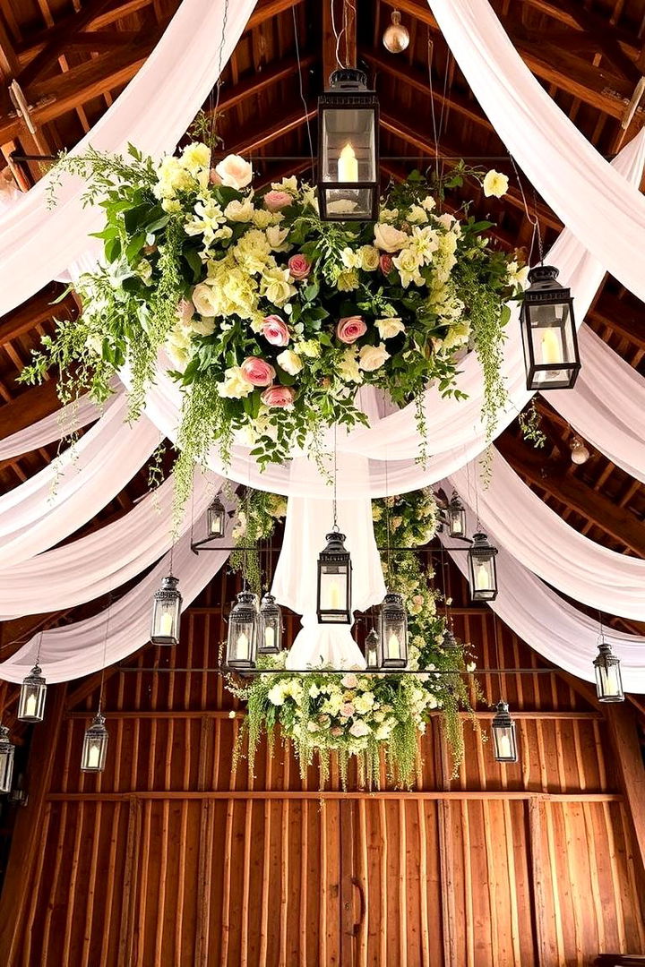 Whimsical Hanging Installations - 22 Barn Wedding Ideas