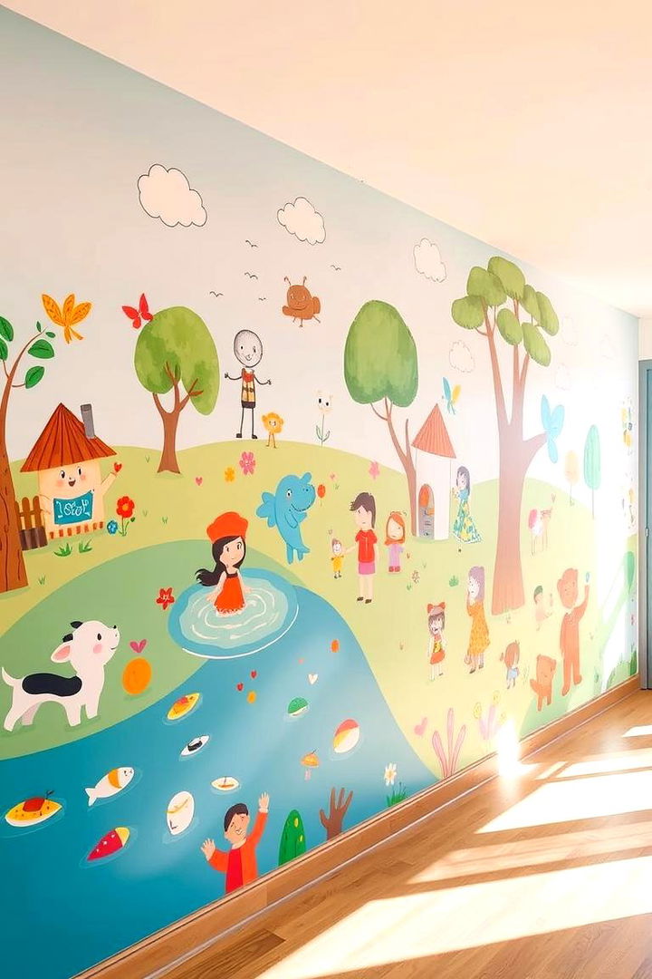 Whimsical Illustrations - 22 Wall Painting Ideas of Any Room