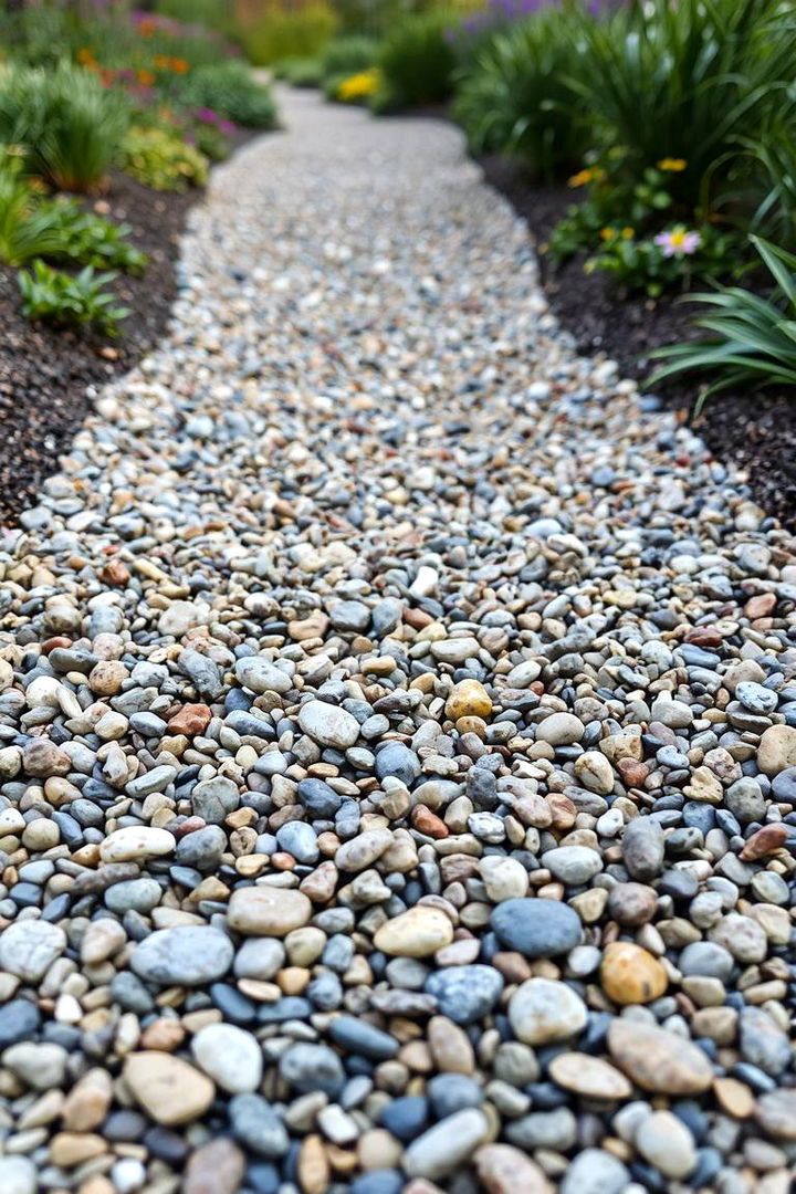 Whimsical Mulch and Pebble Trails - 22 Mulch Edging Ideas