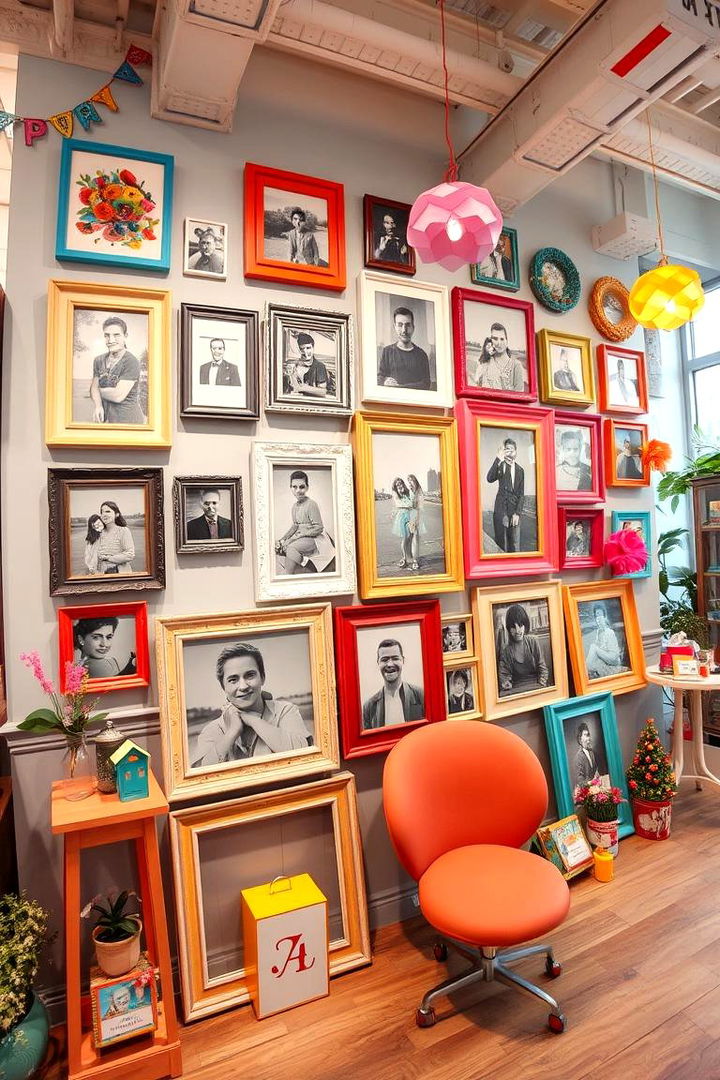 Whimsical Photo Display - 22 Family Picture Wall Ideas