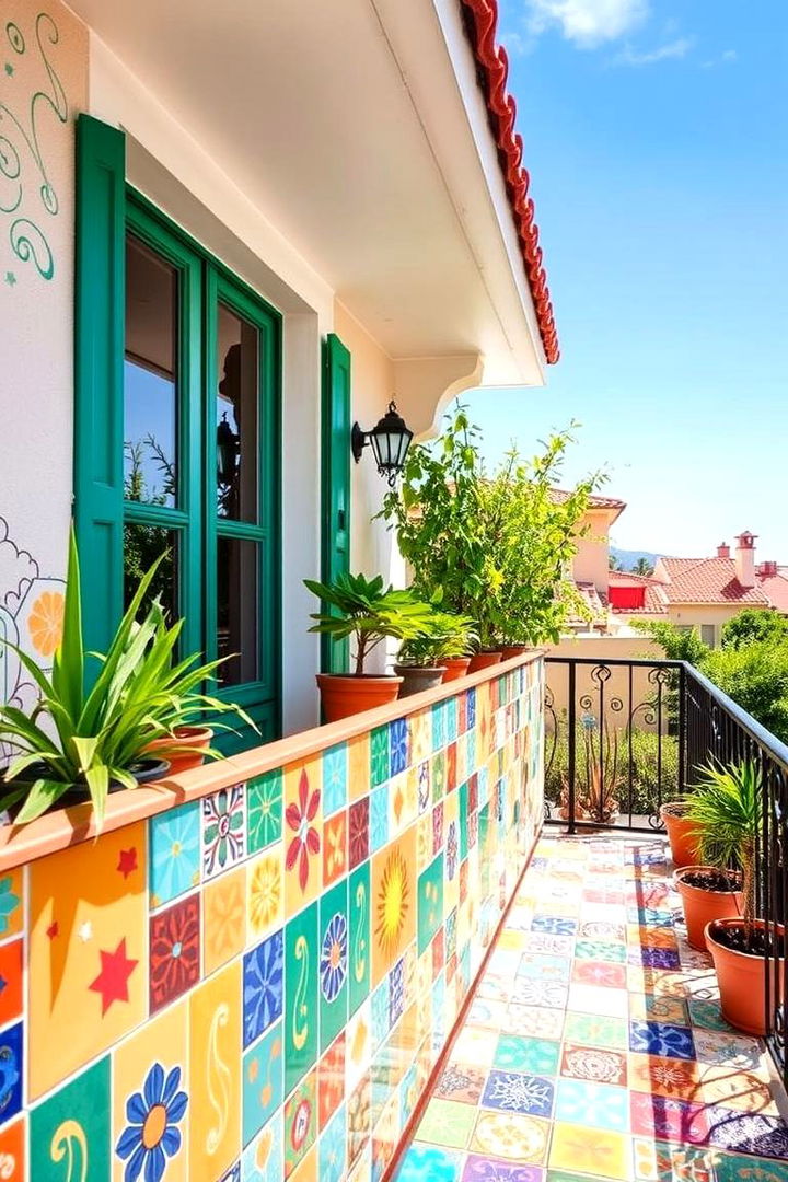 Whimsical Playful Patterns - 22 Balcony Tiles Ideas