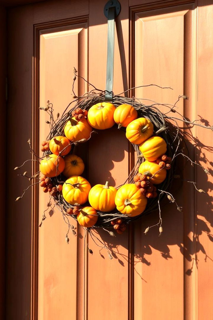 Whimsical Pumpkin Wreaths - 22 Pumpkin Decor Ideas