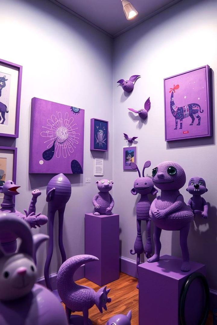 Whimsical Purple Art - 22 Purple Nursery Ideas