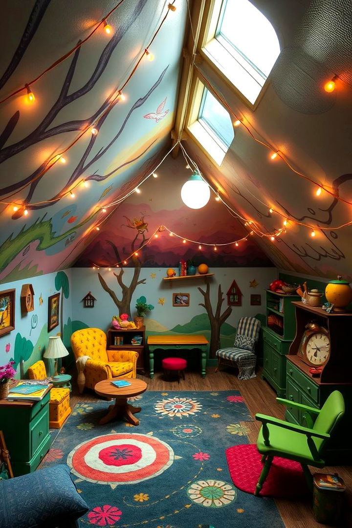 Whimsical Storytelling Space Attic - 22 attic room ideas